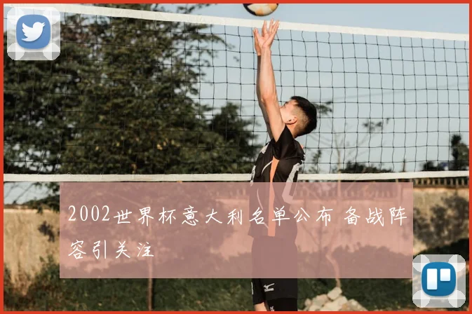 2002世界杯意大利名单公布 备战阵容引关注